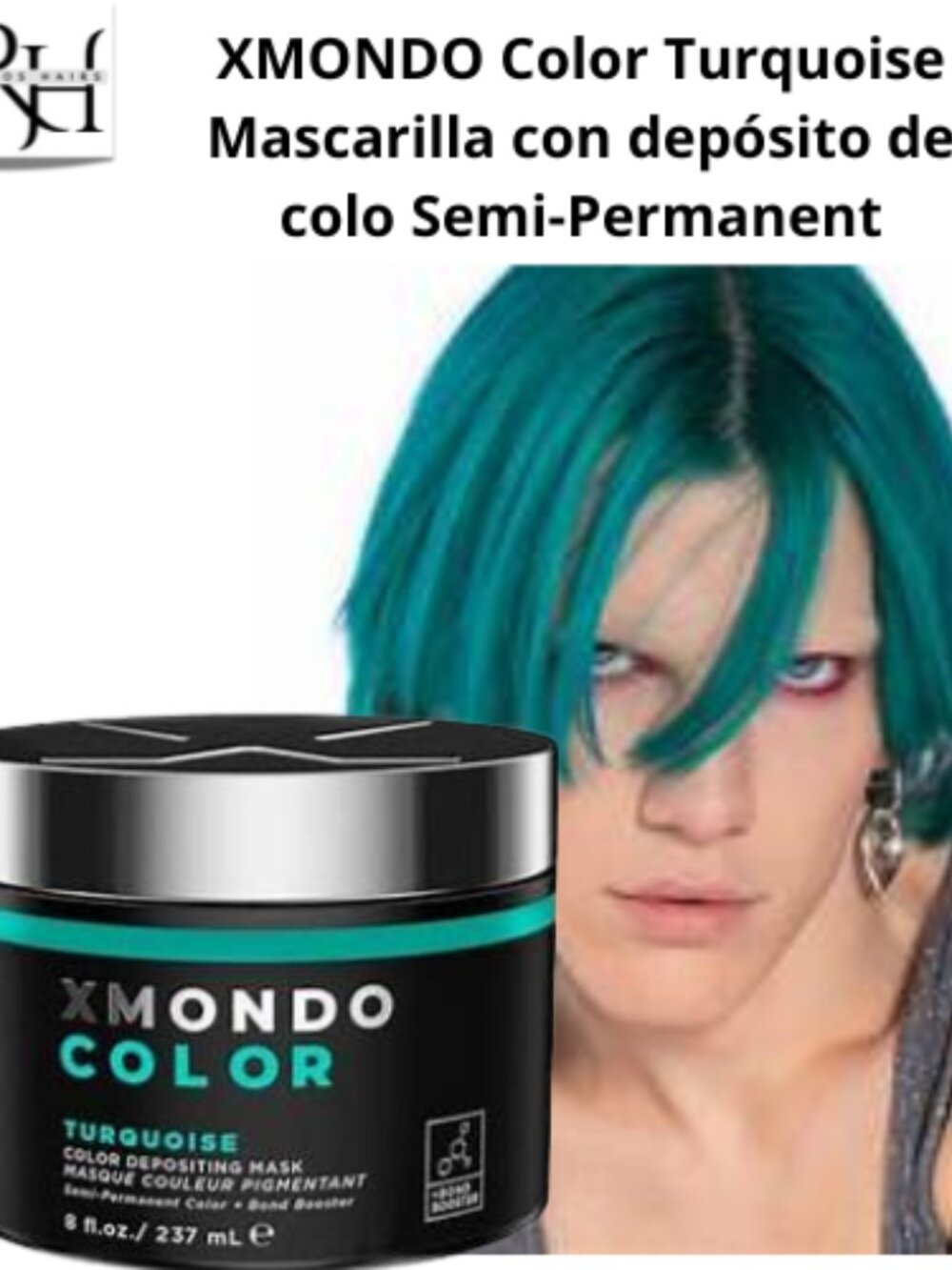 Mascarilla con depósito XMONDO Color Turquoise Semi-Permanent Dye 237 Ml